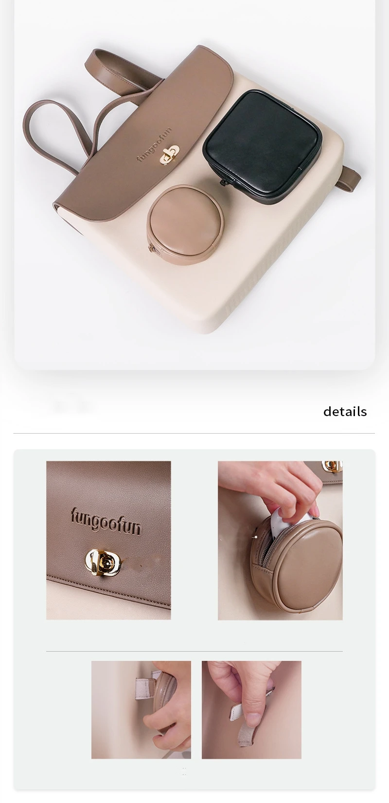 Fungoofun студенческий модный новый легкий рюкзак большой вместимости подходящий по