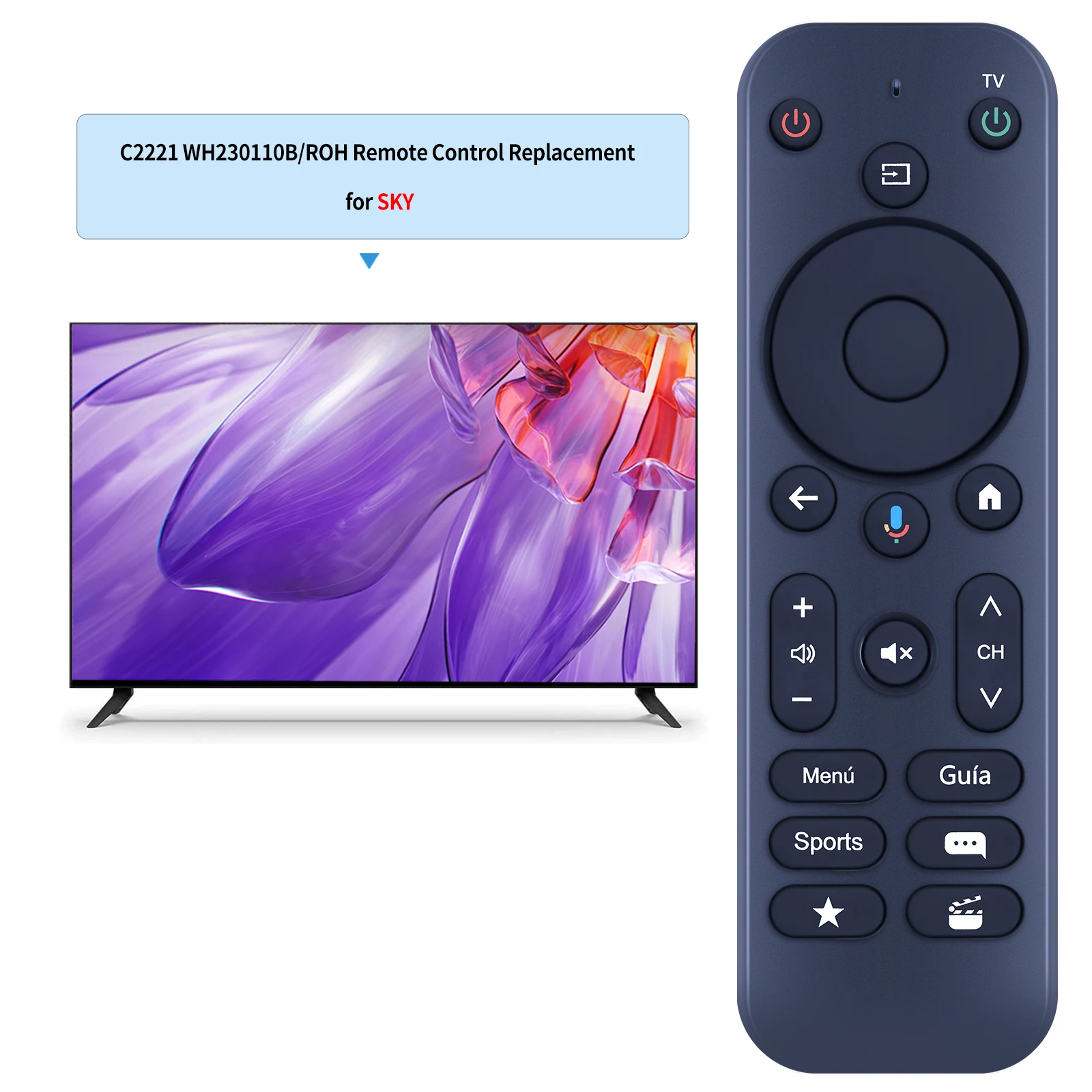 Пульт дистанционного управления для телевизора sky C2221 WH230110B/XXXXL