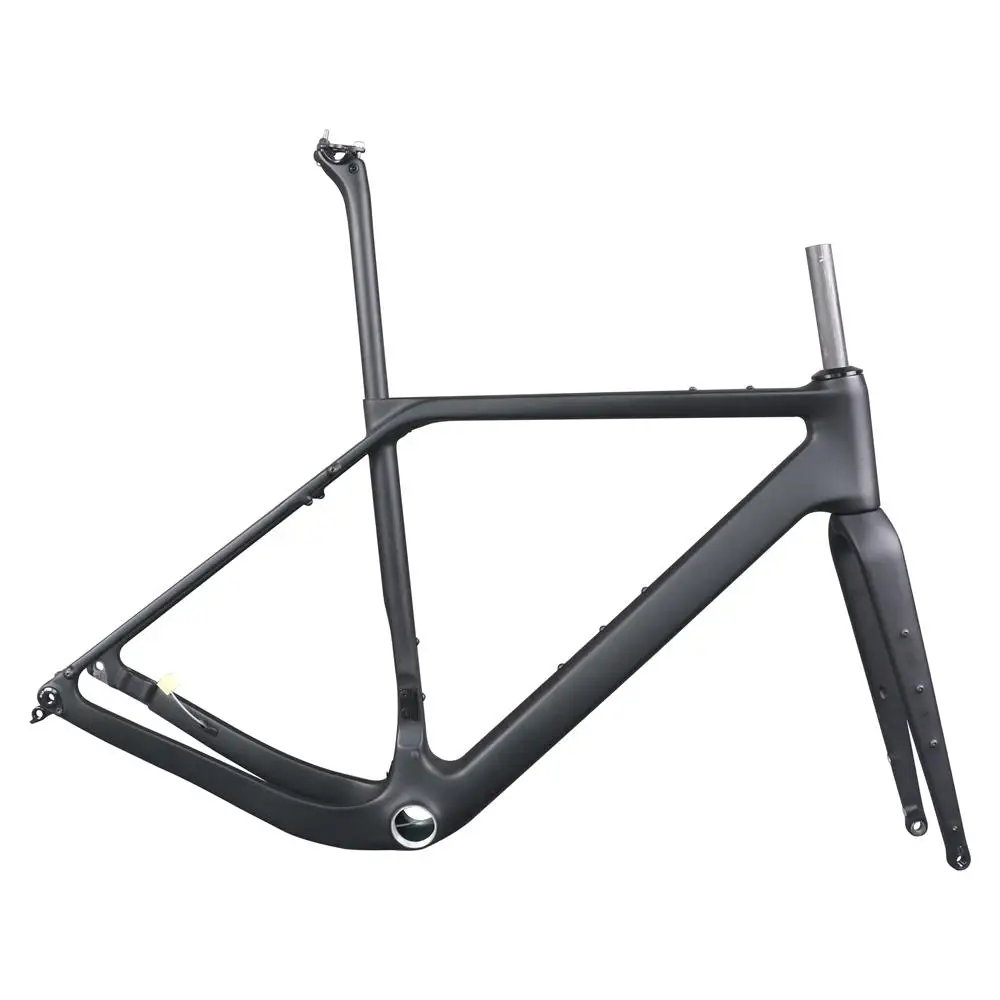 Full Carbon Fiber T1000 Disc Gravel Bike Frame GR048 T47 Thread Bottom Bracket Max Tire 700X50C Size XS/S/M/L/XL