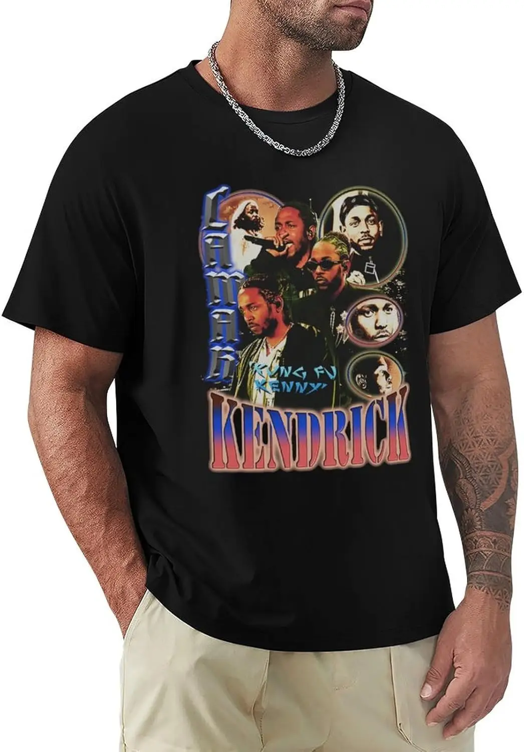 Мужская футболка Kendrick Music Lamar Rapper хлопковая Повседневная с коротким рукавом