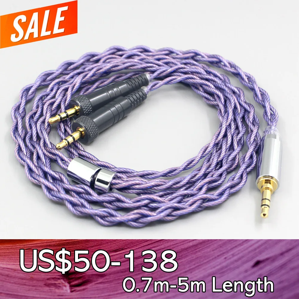 Type2 1.8mm 140 cores litz 7N OCC Earphone Cable For Sony MDR-Z1R MDR-Z7 MDR-Z7M2 With Screw To Fix 4 core 1.8mm LN007892