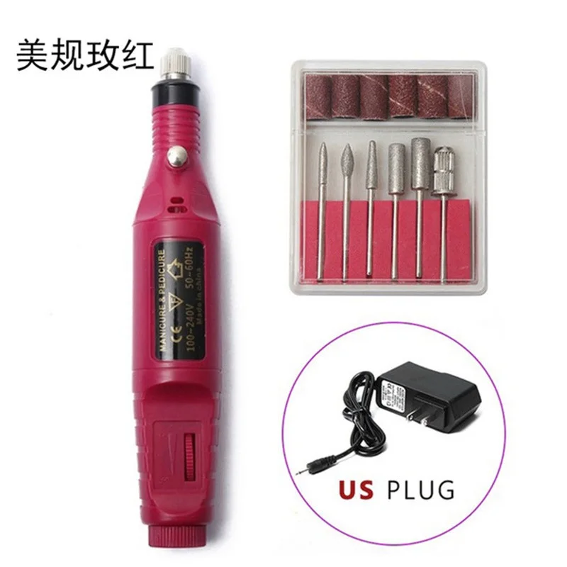 Электрическая дрель для акрилового дизайна и педикюра портативная пилка ногтей