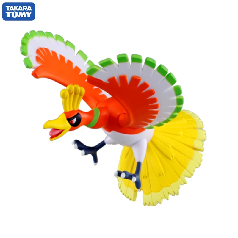 

TOMY оригинальный Покемон ручная модель Покемон MC/HP HoOh экшн-фигурка ПВХ Модель настольное украшение
