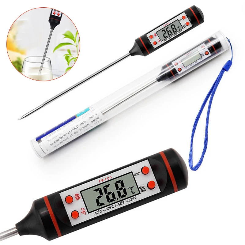 

Kitchen Food Baking Digital Thermometer Electronic Probe Type Liquid BBQ Thermometer
