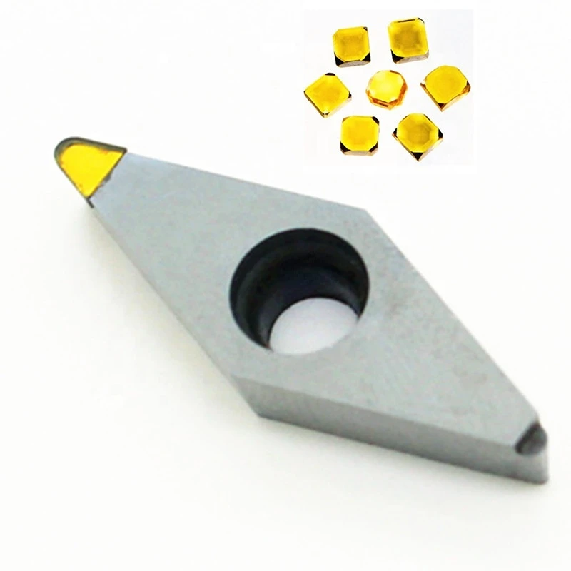 

High gloss Monocrystalline diamond turning tools Single crystal diamond inserts for aluminum copper plastic