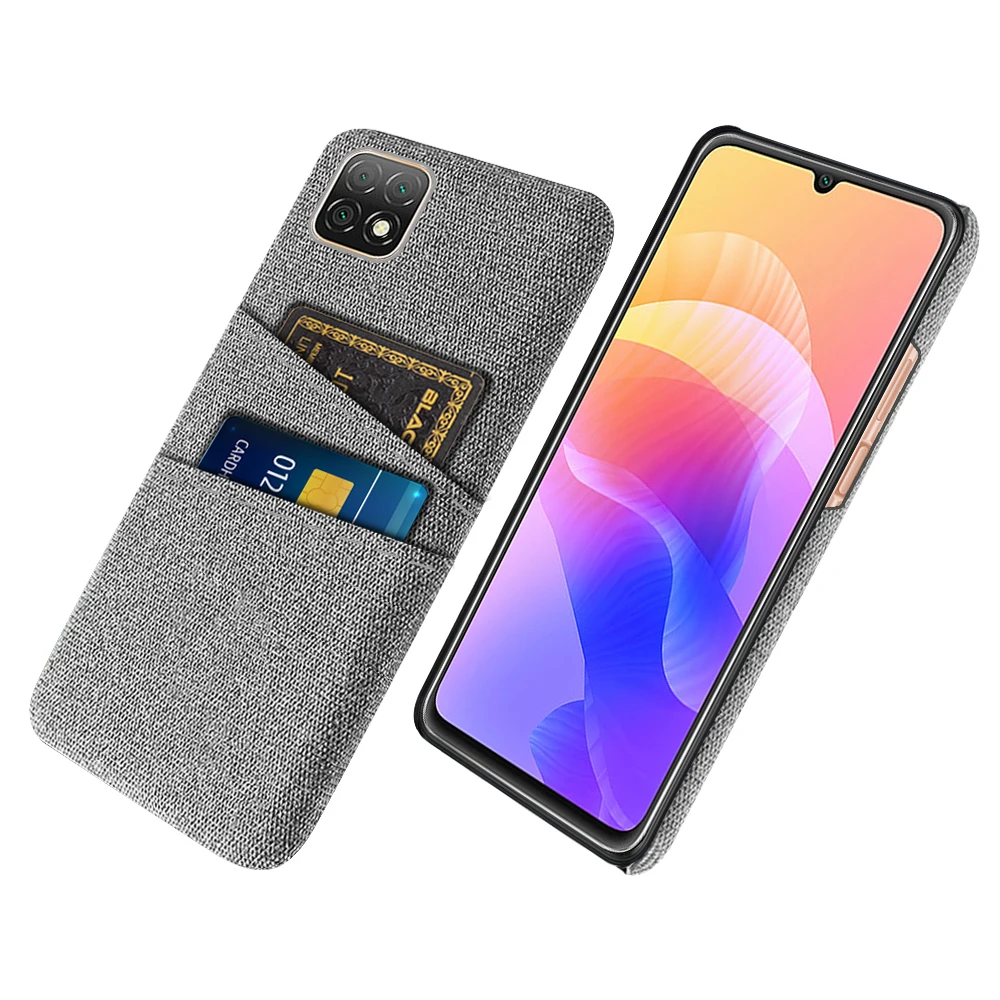 

Nova Y60 Luxury Fabric Dual Card Phone Case for Huawei Nova Y60 enjoy 20 Wallet Cover for Nova Y60 Wukong-L29A WKG-LX9 Coque