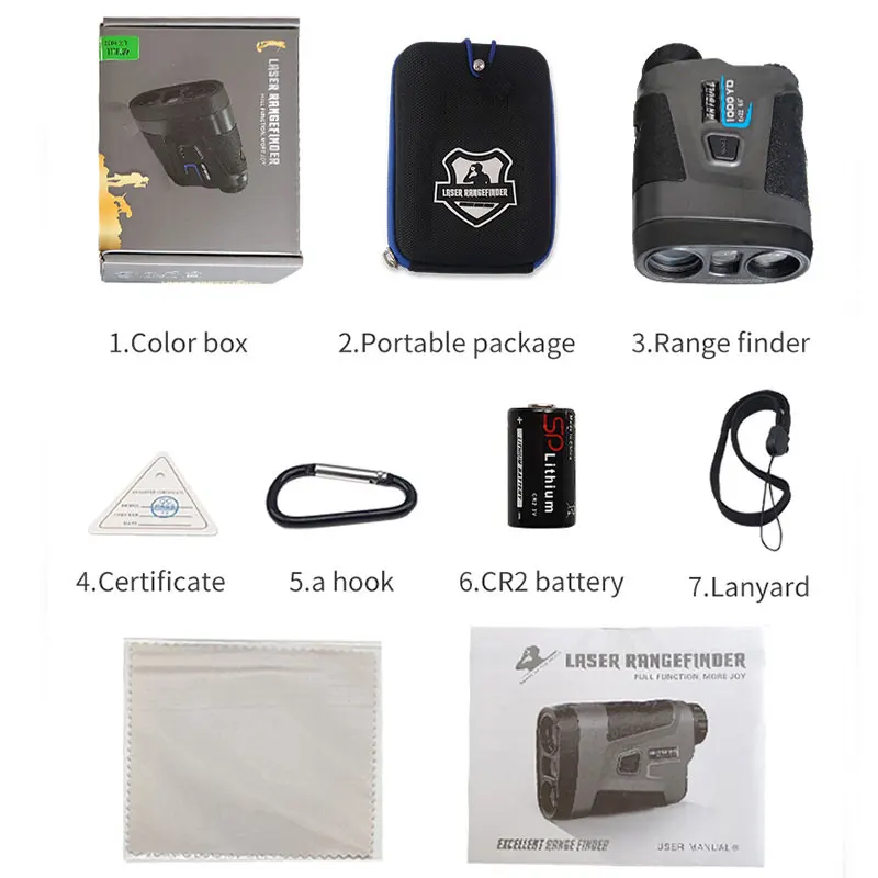 Лазерный измеритель расстояния 1000 м