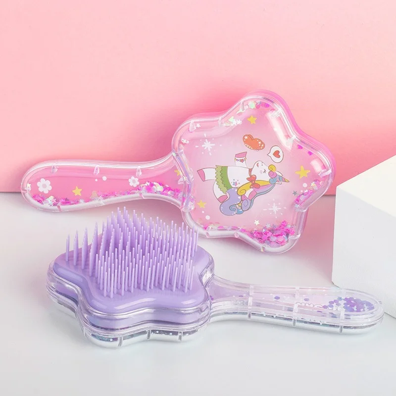 

Children Hair Styling Comb Brush Cartoon Massager Comb High Quality Anti-detangle Comb Children's Cute Hairdressing Smooth Comb