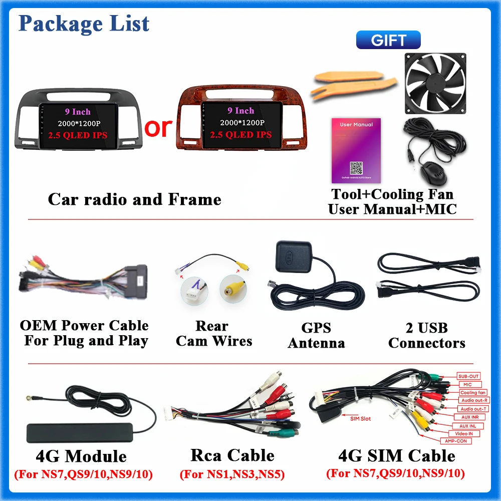 Автомагнитола для Toyota Camry 5 XV 30 2001-2006 GPS-навигация автомобиля Android стереоэкран