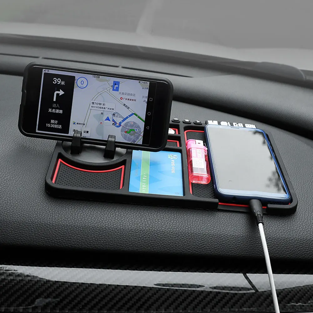 

Silicone Car Anti-Slip Mat Auto Phone Holder Non Slip Sticky Anti Slide Dash Phone Mount Parking Number Card Car Pad Mat Gadget