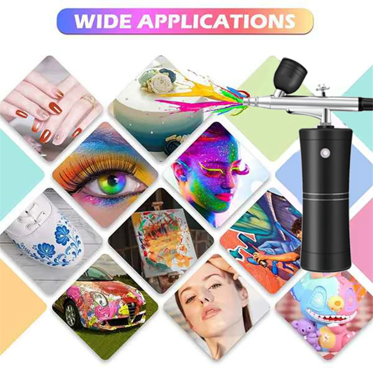 Комплект аэрографа Беспроводной мини-аэрограф с компрессором и насадкой 0 3 мм