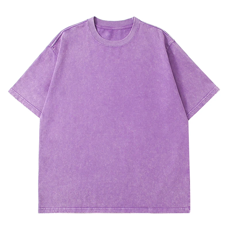 

Summer Oversize Vintage T-Shirts Men And Women Washed Cotton Tees Fashion Korean Street Short Sleeved Tops Clothing Male Female