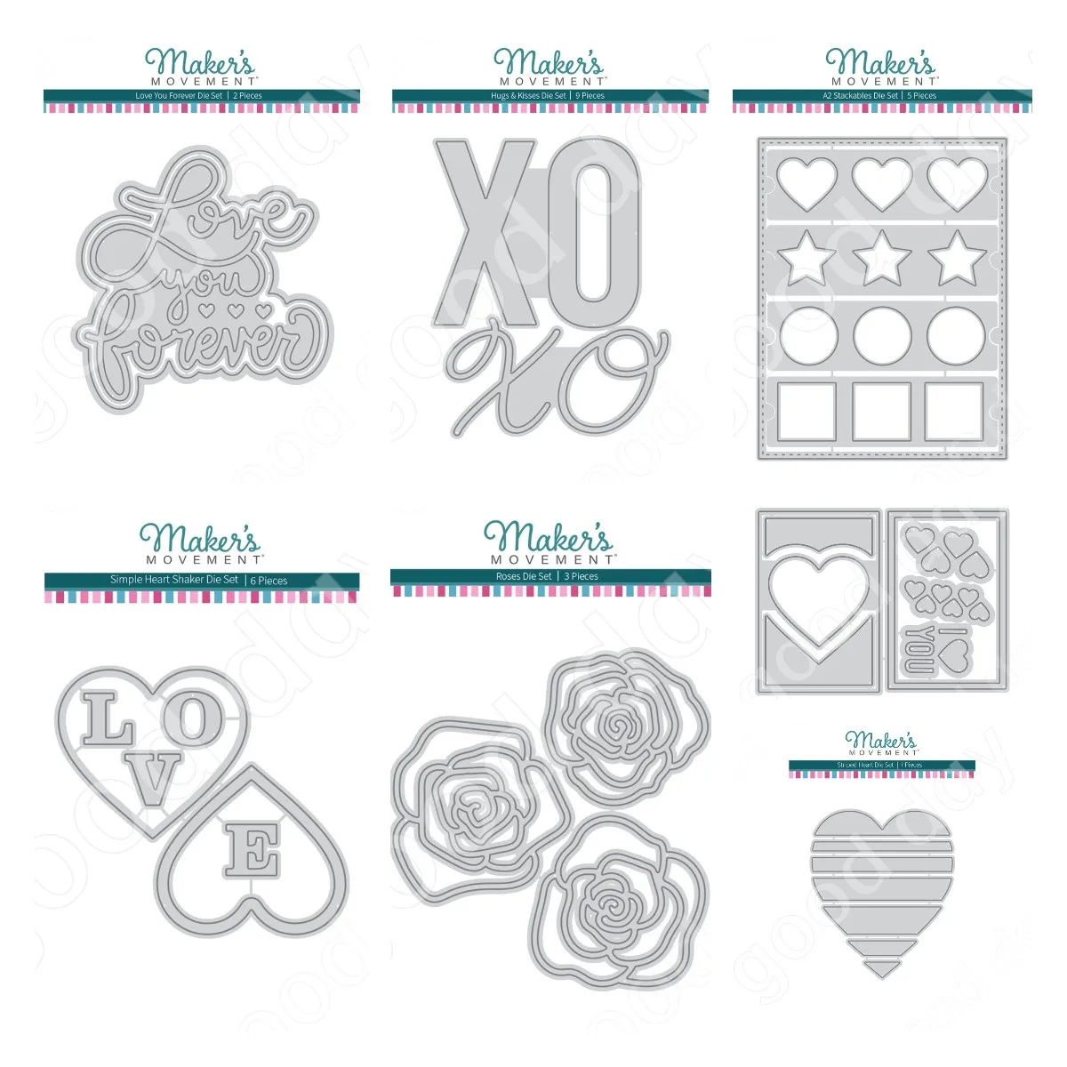 

Love Flower Blessing Metal Cutting Dies Scrapbook Diary Decoration Embossing Template Diy Greeting Card Handmade Arrival New