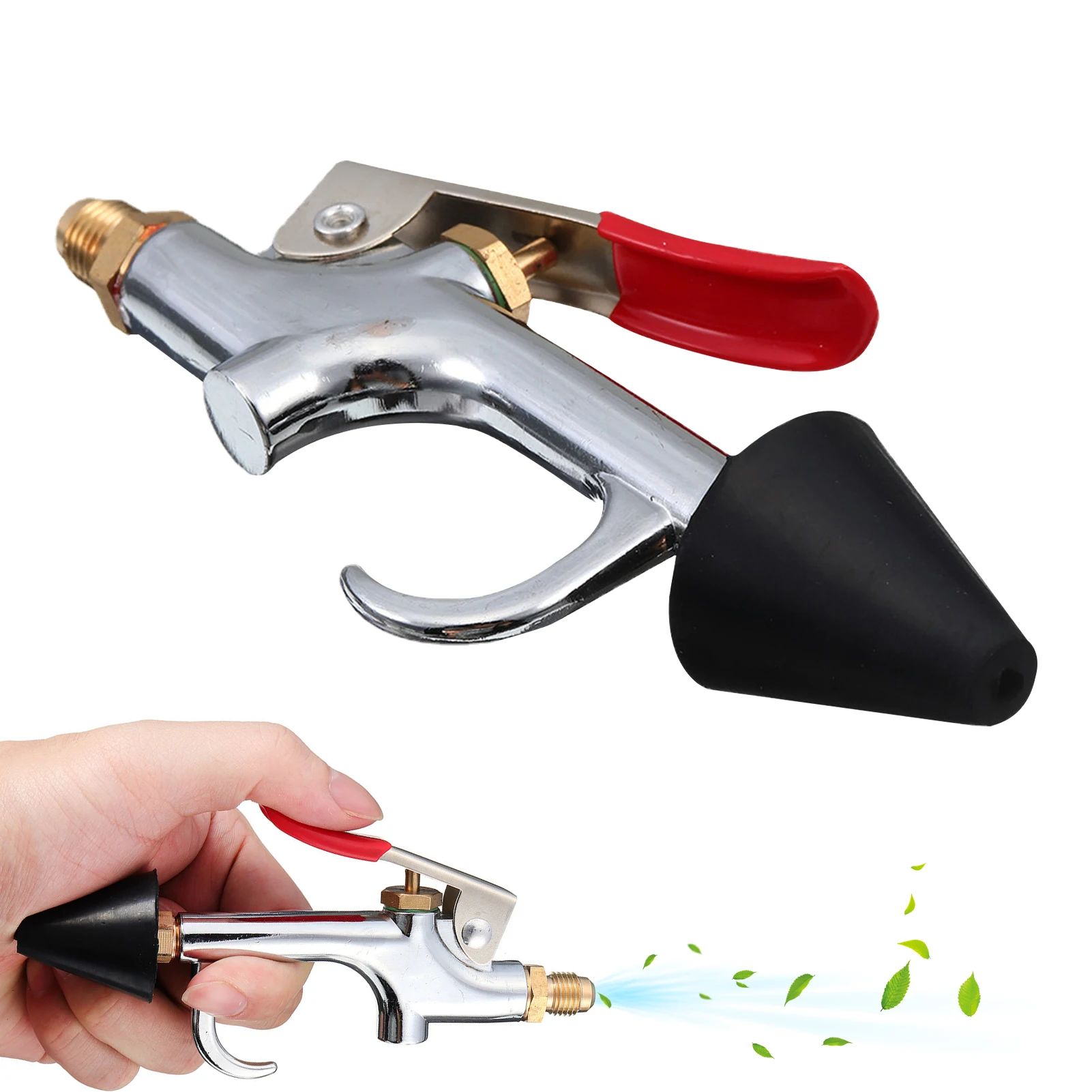 

Air Blower Nozzle Air Conditioner Cleaning Tools For Car Air Blow Cleaning Tool With Over-Sized Trigger Air Nozzle Sprayer Blow