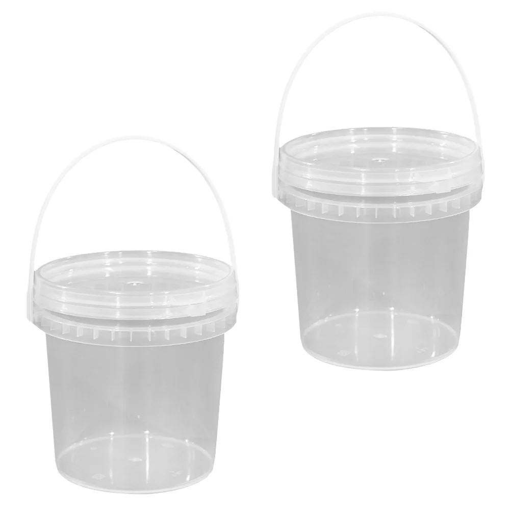 

Bucket Ice Cream Storageclear Freezer Containerscontainer Lid Pail Handle Tub Deliand Lids Tubs Pizza Yogurt Buckets Transparent