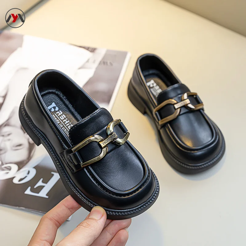 Туфли DUDU детские для принцесс дышащие ботинки Мэри средней длины на липучке