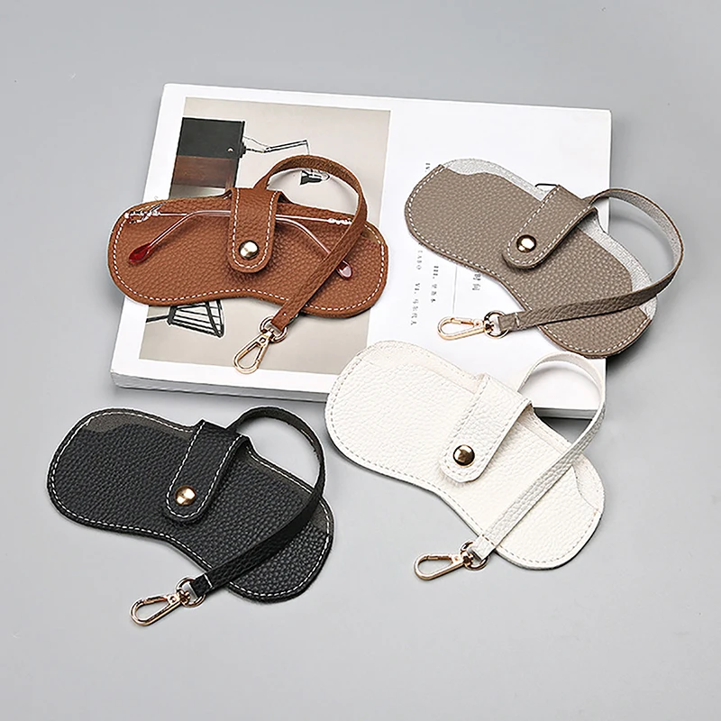 

Creative Serpentine Sunglasses Cases Solid Color Sunglasses Bag Glasses Protective Sleeve PU Leather Glasses Case