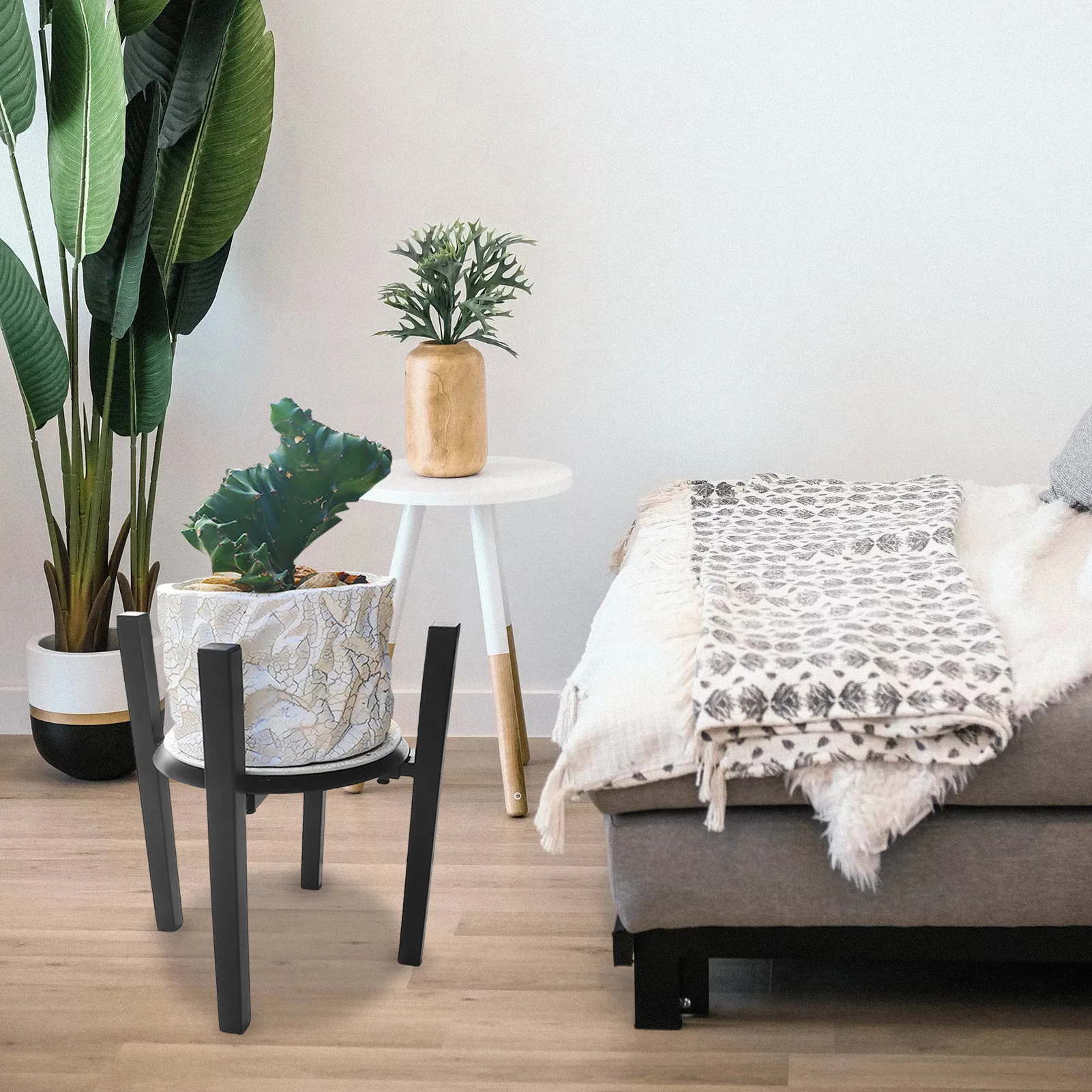 

Flower Pot Holder Metal Plant Stand For Flower Pot Flower Pot Planter Holder Rack For Indoor Outdoor Decor Expandable Planter