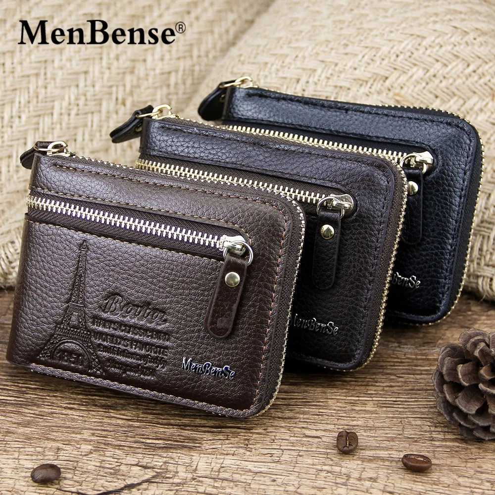 

Men Wallet PU Leather Short Bifold Purses Multifunction Fashion Coin Bag Zipper Small Money Purses Clutch Money Clip Men Wallet