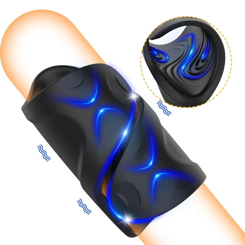 Powerful Vibrator Men Masturbator Glans Massager Sex Machine Penis Delay Trainer Automatic Male Masturbating Sex Toys for Adults