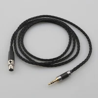 8 core silver plated black earphone cable for akg q701 k702 k271 k272 k240 k141 k712 k181 k267 k712 headphone