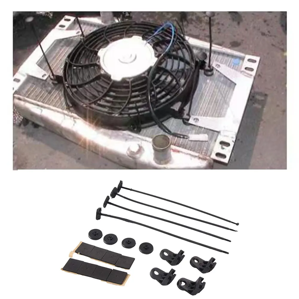 1 комплект Универсальный Автомобильный Электрический вентилятор радиатора для