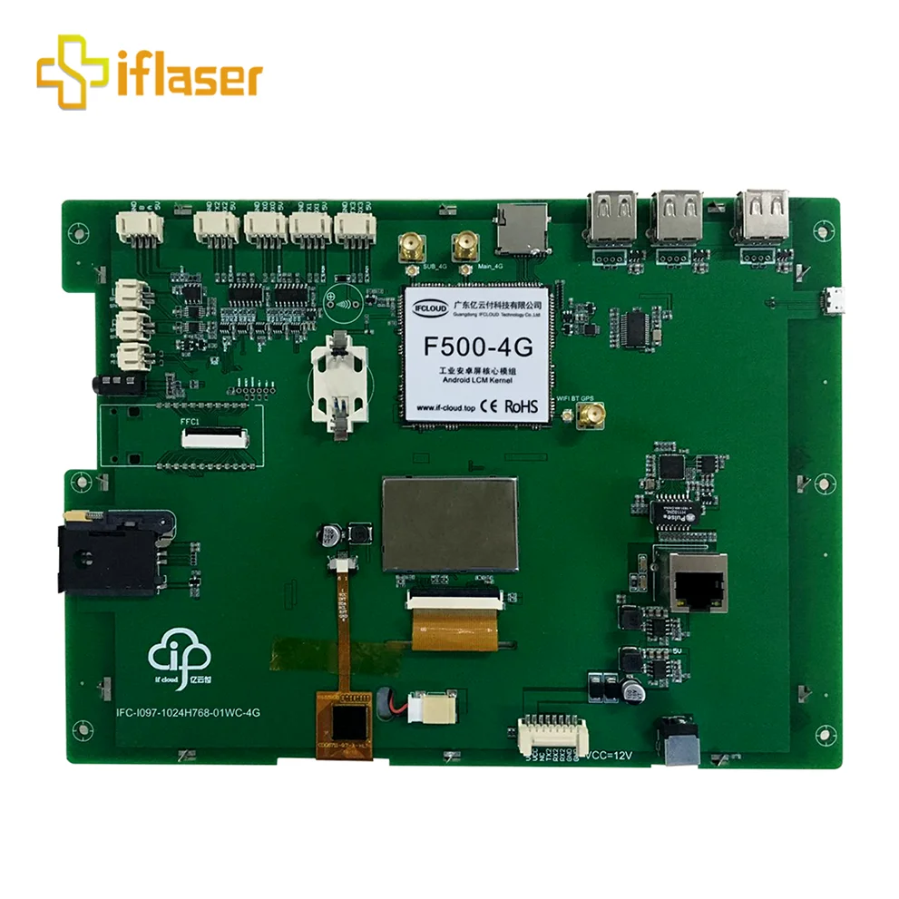 

OEM 4G note 9.7 inch 1024*768 android 8.1 rs232 rs485 capacitive tft uart module modbus driver board display lcd screens