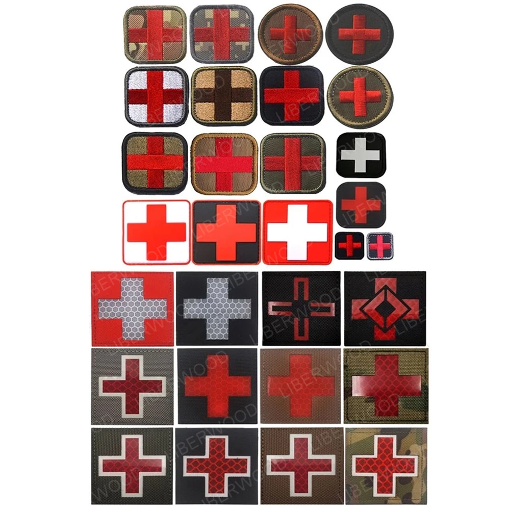 Нашивки с вышивкой тактические военные декоративные светоотражающие