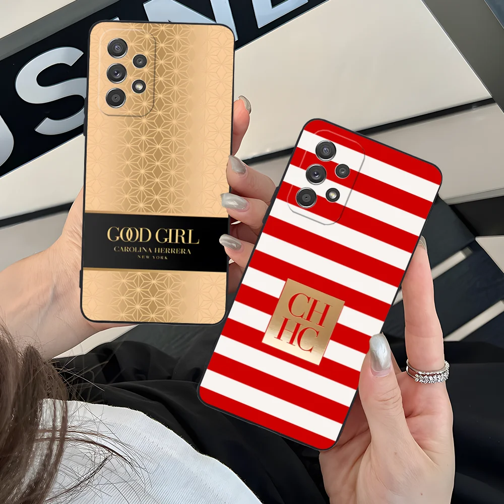 Mobile C-Carolina Phone Case for Samsung Galaxy A91 73 71 70 54 53 52 34 24 23 21 S 5G Black Cellphones Smartphone Cover