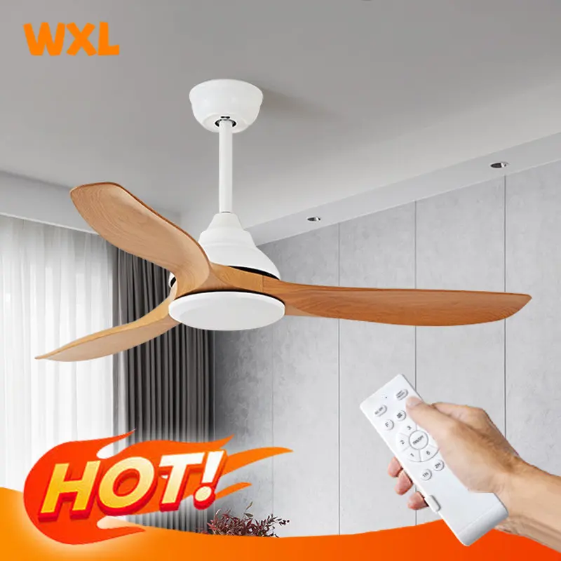 

56 inch inverter fan without light 3-speed remote control dining room living room ceiling fan Nordic black and white fan
