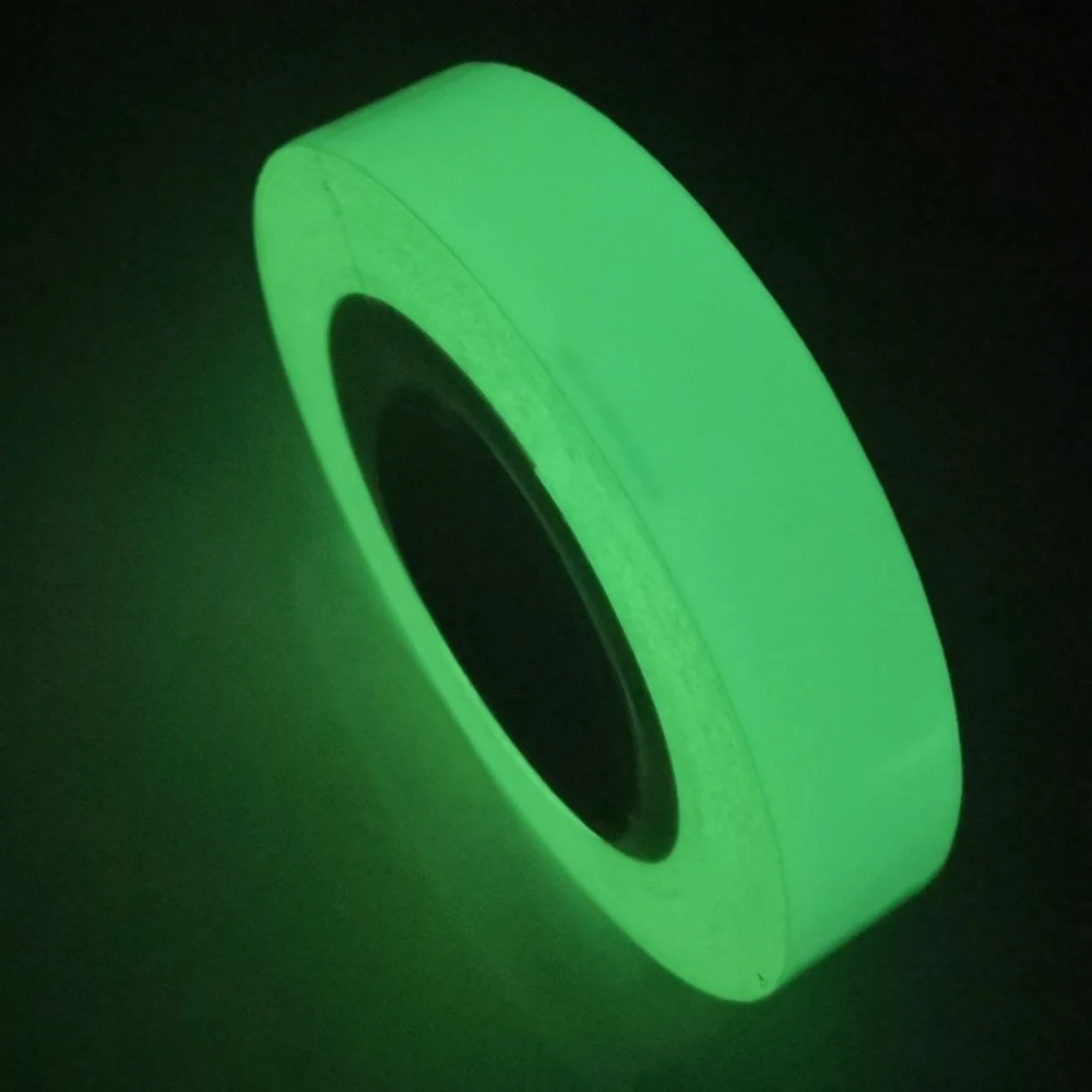 

1PC Luminous Tape 1.5cm*3M Self-adhesive Night Vision Safety Warning Security Stage Home Decoration Fluorescent Tape