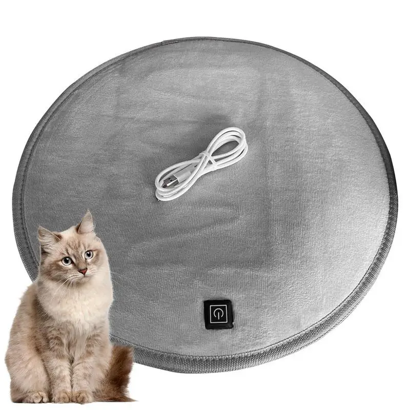 

Pet Heating Pad Waterproof Adjustable Temperature Pet Warming Mat Electric Heating Blanket anti-slip Winter Heated Cat Bed