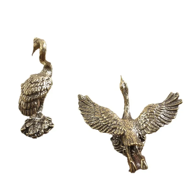 Латунный Летающий журавль для верховой езды красивое облако чай домашних