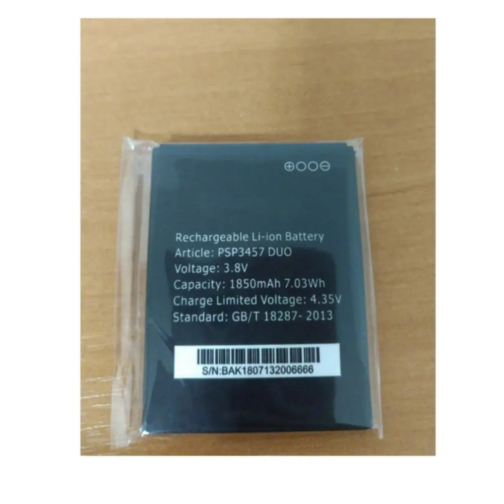 

1850mah High quality Replacement Battery PSP3457 DUO Battery for Prestigio Wize F3 PSP3457 DUO PSP3457DUO Cell phone batteries