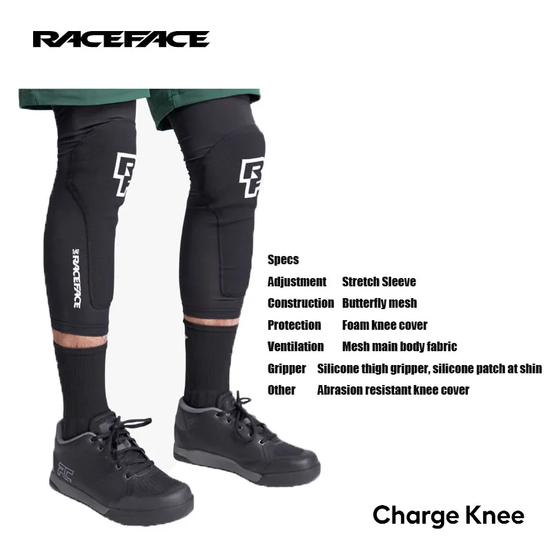 

RACEFACE зарядка коленный эластичный рукав бабочка сетка пена коленный чехол Сетка основной корпус ткань силиконовый захват бедра, силиконовый патч