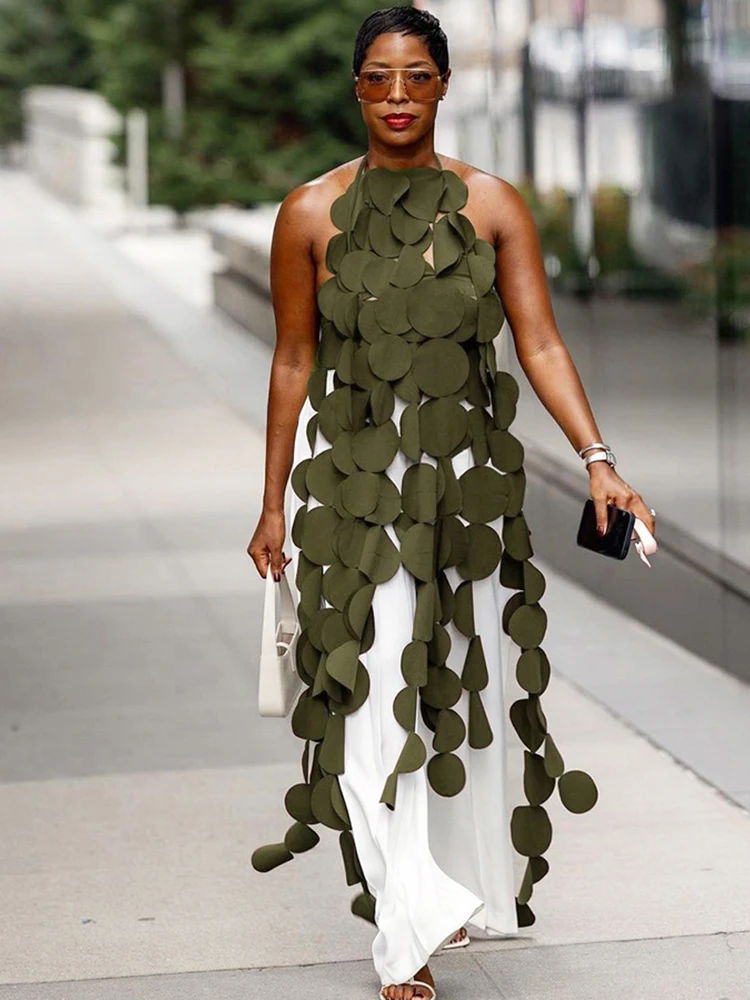 InGrily шикарная бретелька с лямкой на шее и кисточками женская нерегулярная