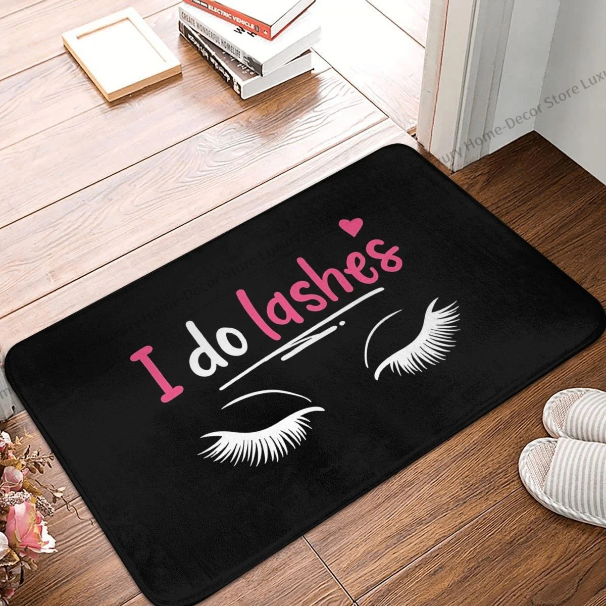 

Eyelashes Eye Makeup Non-slip Doormat Lashes Eyelash Lash Artists Cosmetics Bath Bedroom Mat Welcome Carpet Indoor Pattern Decor