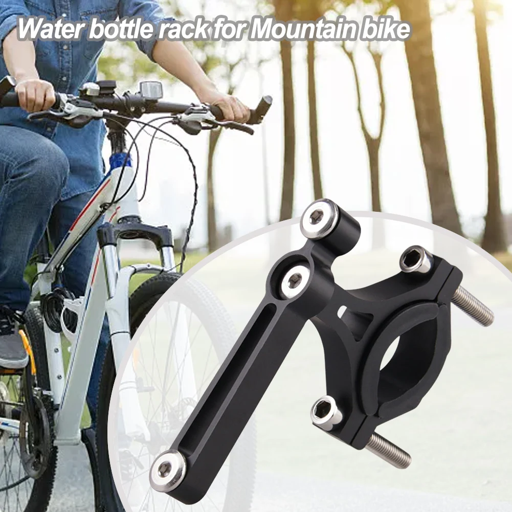 

Premium Aluminum Alloy Bike Bottle Cage Holder for Mountain Bicycles Converts and Mounts on Seatpost or Handlebar