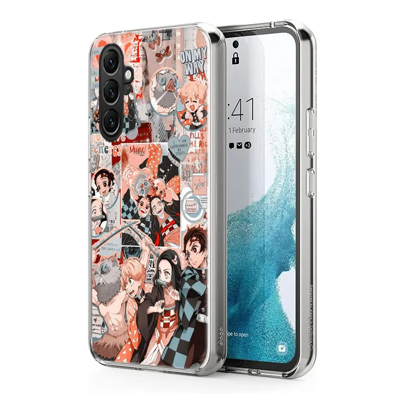 Kimetsu No Yaiba Demon Slayer Аниме Чехол для телефона Samsung S25 Ultra S24 FE Galaxy A70 A50 A40 A30 A20S A20E M30S M32 M21 J8
