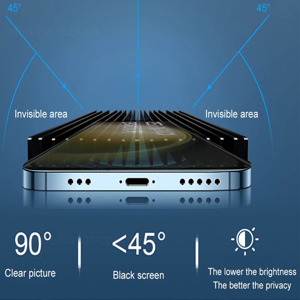 2 шт. противошпионский чехол из закаленного стекла для Samsung Galaxy S23 полное покрытие