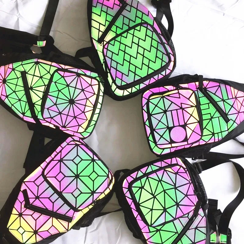 Men Fashion Luminous Sling Bag Hiking Backpack Outdoor Hunting Camping Chest Bag For Male Shoulder Bag Travel Messenger Pack