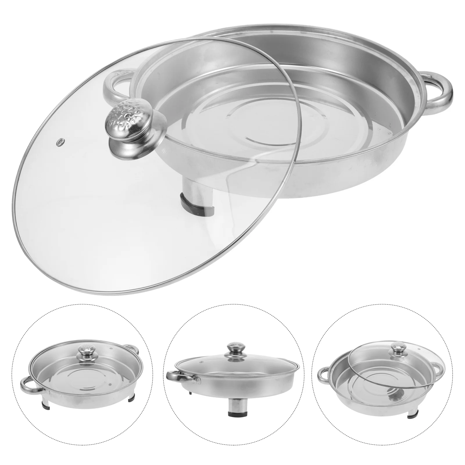

Stainless Steel Storage Shelves Tray Stainless-steel Plate Fish Serving Server Food Holder Warmer Warming Pan