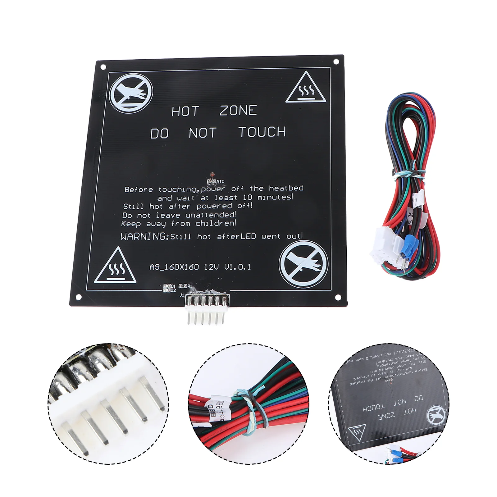 

Heatbed Aluminum Bed Heat Hotbed Heated Reprap 3Dprinter Pcb Line Be 3D Cable Wire Platform