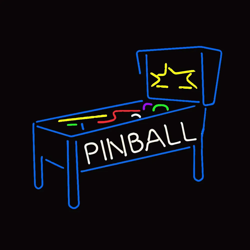 Новый пинбол-машина игровая зона декор комнаты неоновая вывеска на заказ ручная