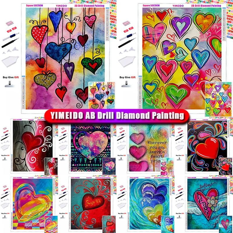 

YIMEIDO 5D DIY Diamond Painting scenery love Full Rhinestone zipper bag Diamond Embroidery Landscape Mosaic Kit Picture Wall Art