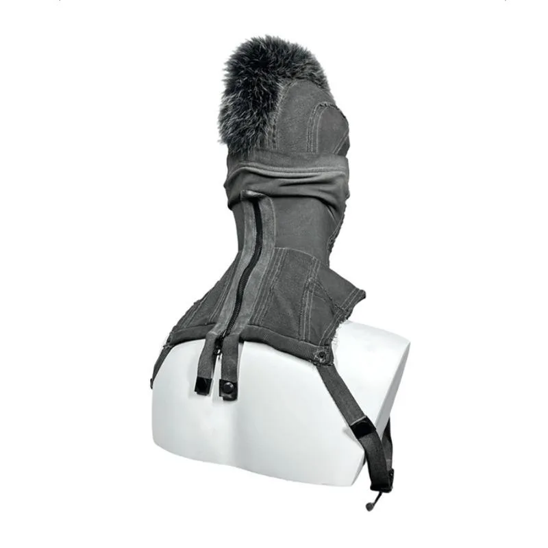 HKSH Autumn New Man Tide Chic Punk Хлопковая шляпа Waste Land Стильная меховая отделка ирокез Маска для лица Винтажная техническая одежда Лыжные шапки Ins HK14154 (art.: 3920d2bb50883) - 3920d2bb50883