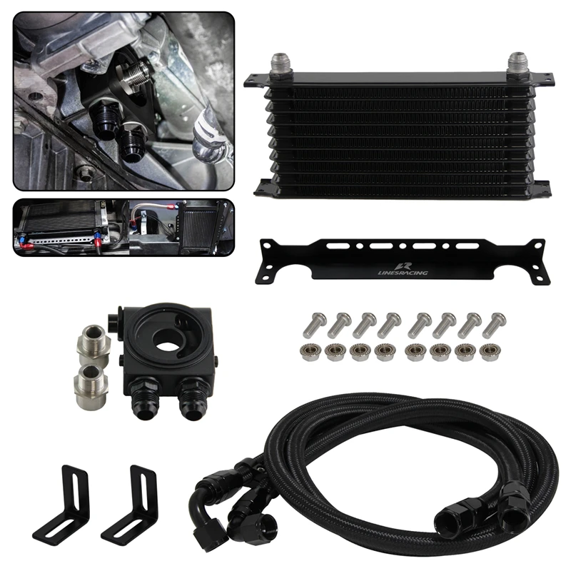 

Универсальный 7-19-рядный японский масляный радиатор с комплектом кронштейнов, термостатический 73 ± 0,5 ° AN10 7/8-14 UNF и 1/8 дюйма NPT (M20*1,5 & 3/4 дюйма-16 UNF)