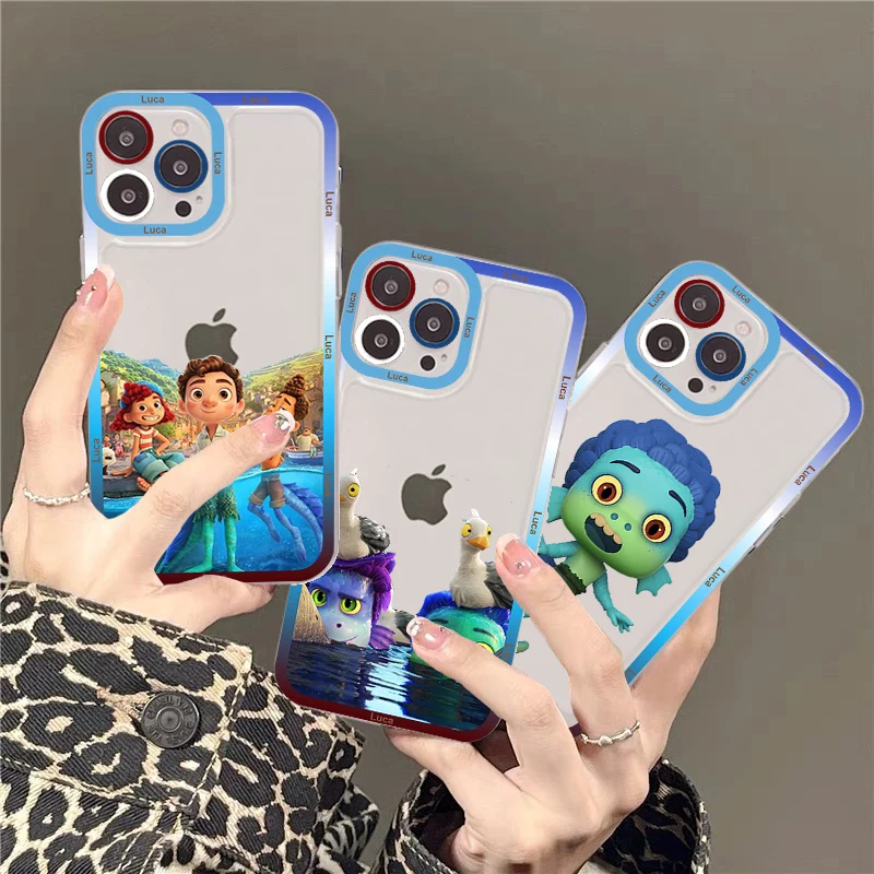

Disney Luca Phone Case For IPhone 13 14 Pro Max XS XR 12 11 Pro 13 Mini 6 7 8 Plus Soft Clear Back Cover