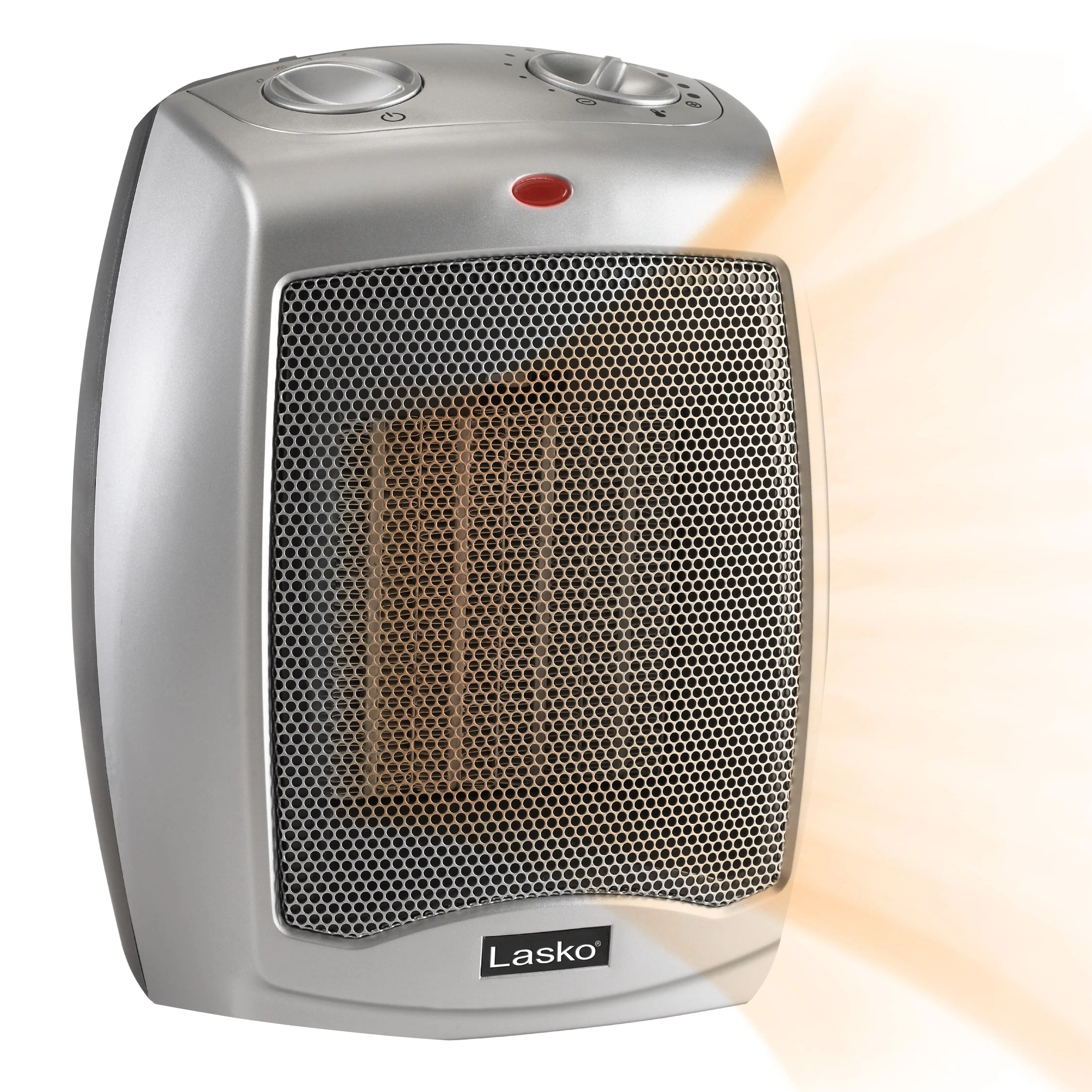 

1500W Electric Ceramic Space Heater with Adjustable Thermostat, 754200, Silver