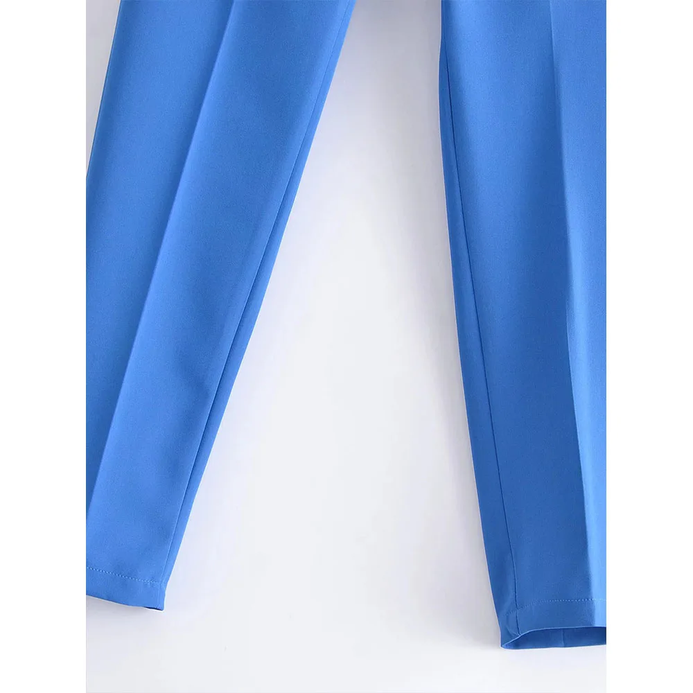 Женские брюки с завышенной талией узкие прямые повседневные в европейском и